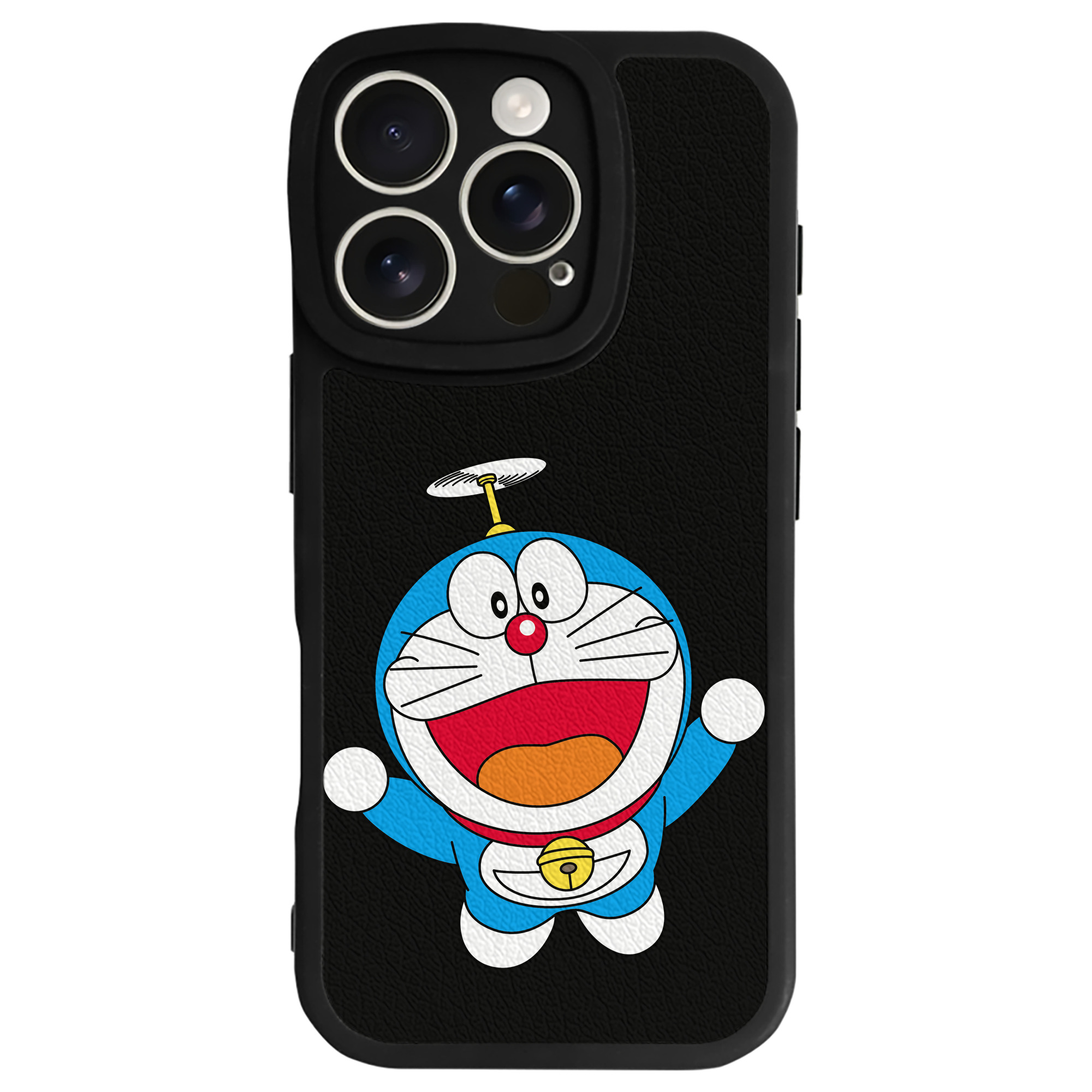 （画像用） ドラえもん Doraemon 【iPhone 16シリーズ対応】シリコンスマホケース（レザー調） 材質：シリコン